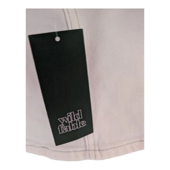 NWT Wild Fable White Denim Strapless Corset Top - Size M - Picture 9 of 11